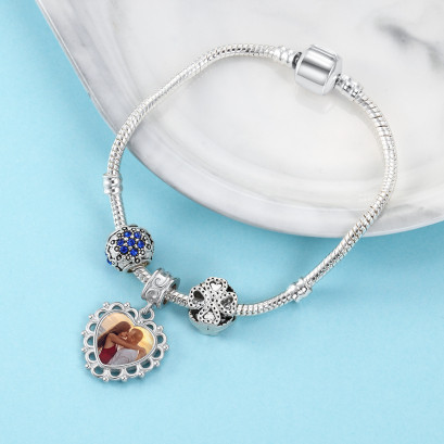 Custom Photo Bracelet Charm