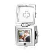 Custom Photo Gift Box Shape Bracelet Charm