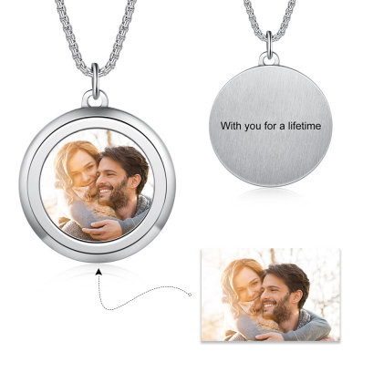 Personalized Stainless Steel Photo Necklace