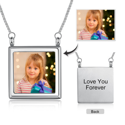 Personalized Stainless Steel Photo Necklace