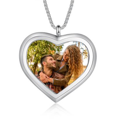 Stainless Steel Personalized Photo Pendant Necklace