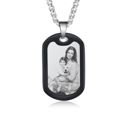 Stainless Steel Personalized Photo Necklace