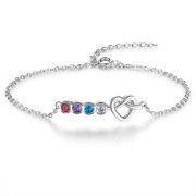 Best Dropship Product Birthstone Rhodium Plated Bracelet