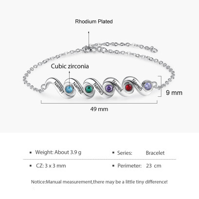 Custom Birthstone Bracelet