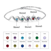 Custom Birthstone Bracelet