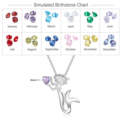 Personalized Rhodium Plated Children's Necklace