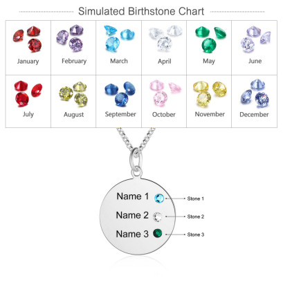 Custom Birthstone Necklace