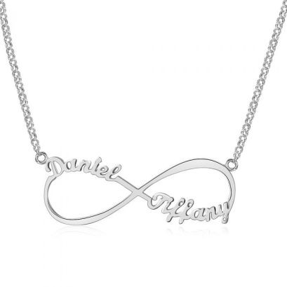 Personalized Custom Two Name Necklace