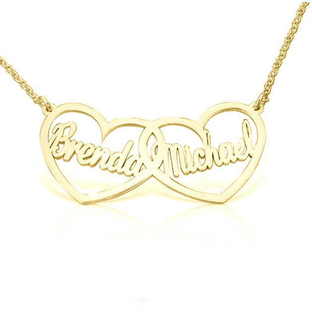 Custom Heart Name Necklace