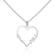 Custom Heart Shaped Name Necklace