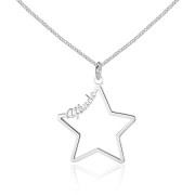 Custom Pentagram Name Necklace