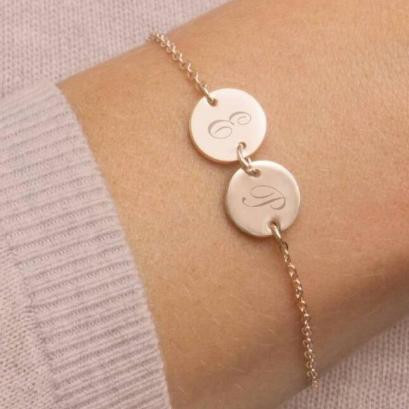 Personalized Custom Fingerprint Disc Bracelet