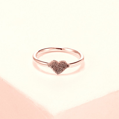 Personalized Fingerprint Open Ring