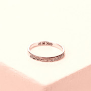 Personalized fingerprint Ring