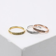 Personalized fingerprint Ring