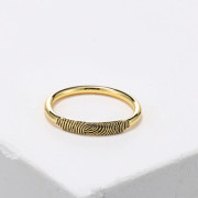 Personalized fingerprint Ring