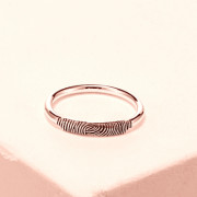 Personalized fingerprint Ring