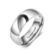 Personalized Stainless Steel Couple Ring