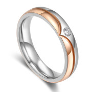 Personalized Stainless Steel Couple Ring