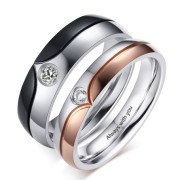 Personalized Stainless Steel Couple Ring