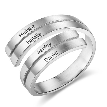 Custom Name Stainless Steel Ring