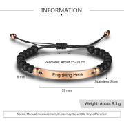 Personalized Stainless Steel Bracelet