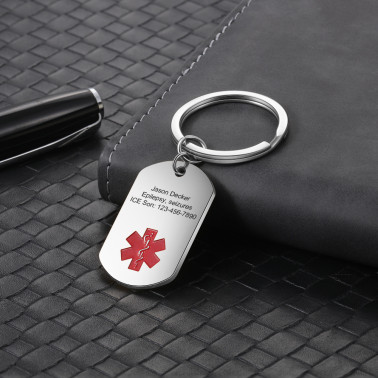 Engraving Stainless Steel Keychain