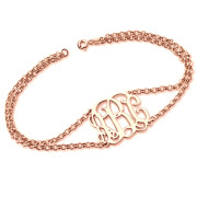 Personalized 925 Sterling Silver Monogram Bracelet