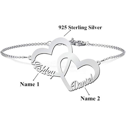 Personalized 925 Sterling Silver Bracelet