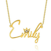 Crown Personalized Name Necklace