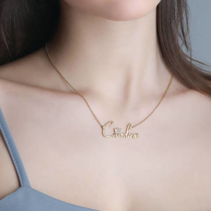 Crown Personalized Name Necklace