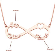 Wholesale Custom Three Name Necklace