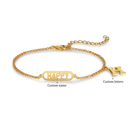 Custom Letter Anklet